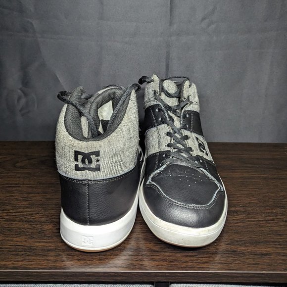 DC SHOES CURE HIGH-TOP SHOES - MENS in Black/White/Grey SIZE 11 - Picture 3 of 3
